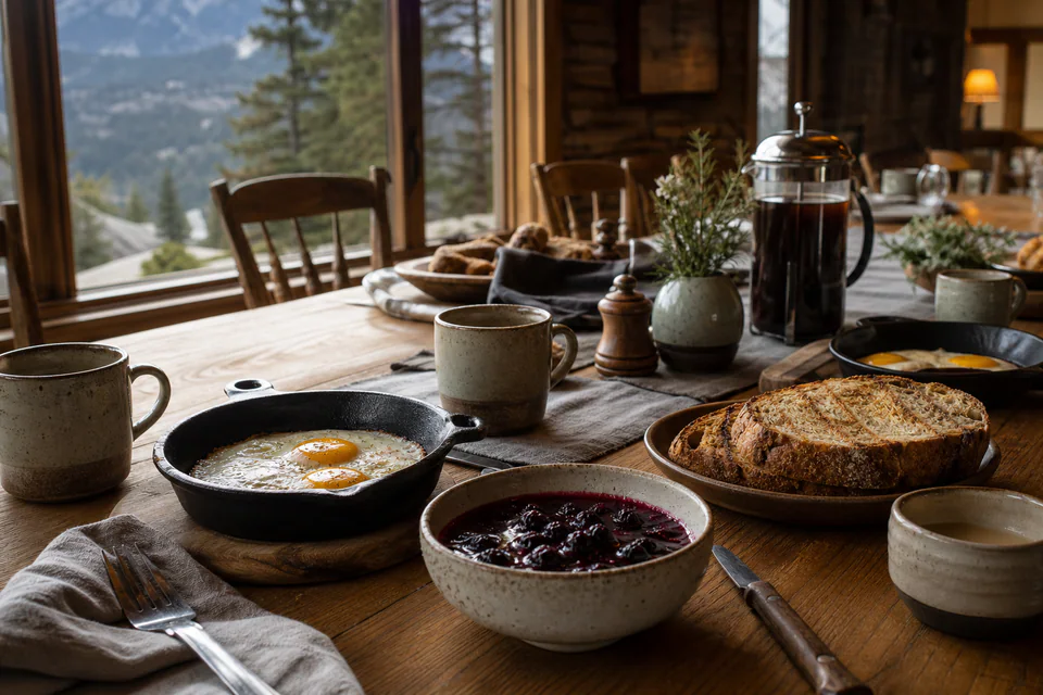 Breakfast table
